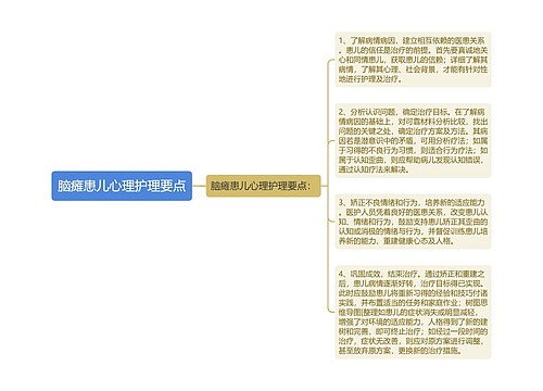 脑瘫患儿心理护理要点