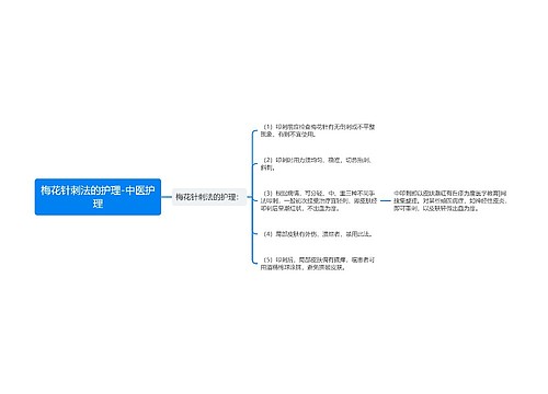 梅花针刺法的护理-中医护理