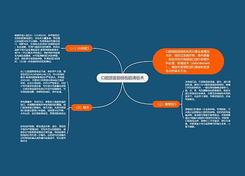 口腔颌面部损伤的清创术