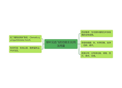 柳叶见血飞的功能主治|用法用量