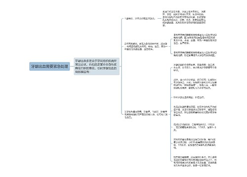 牙龈出血需要紧急处理