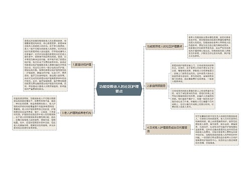 功能受限老人的社区护理要点