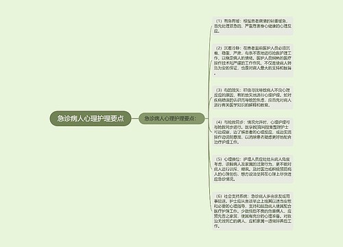 急诊病人心理护理要点