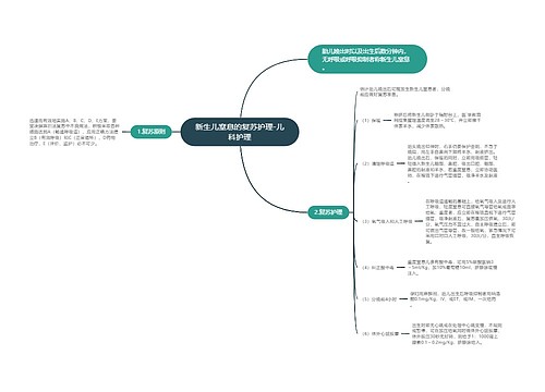 新生儿窒息的复苏护理-儿科护理