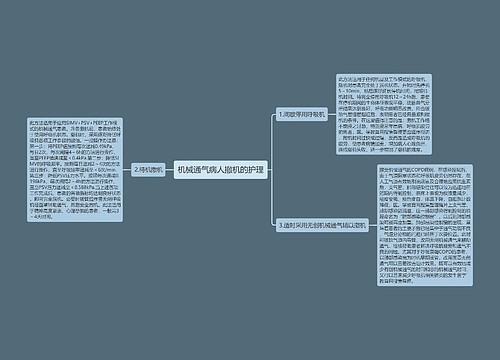 机械通气病人撤机的护理