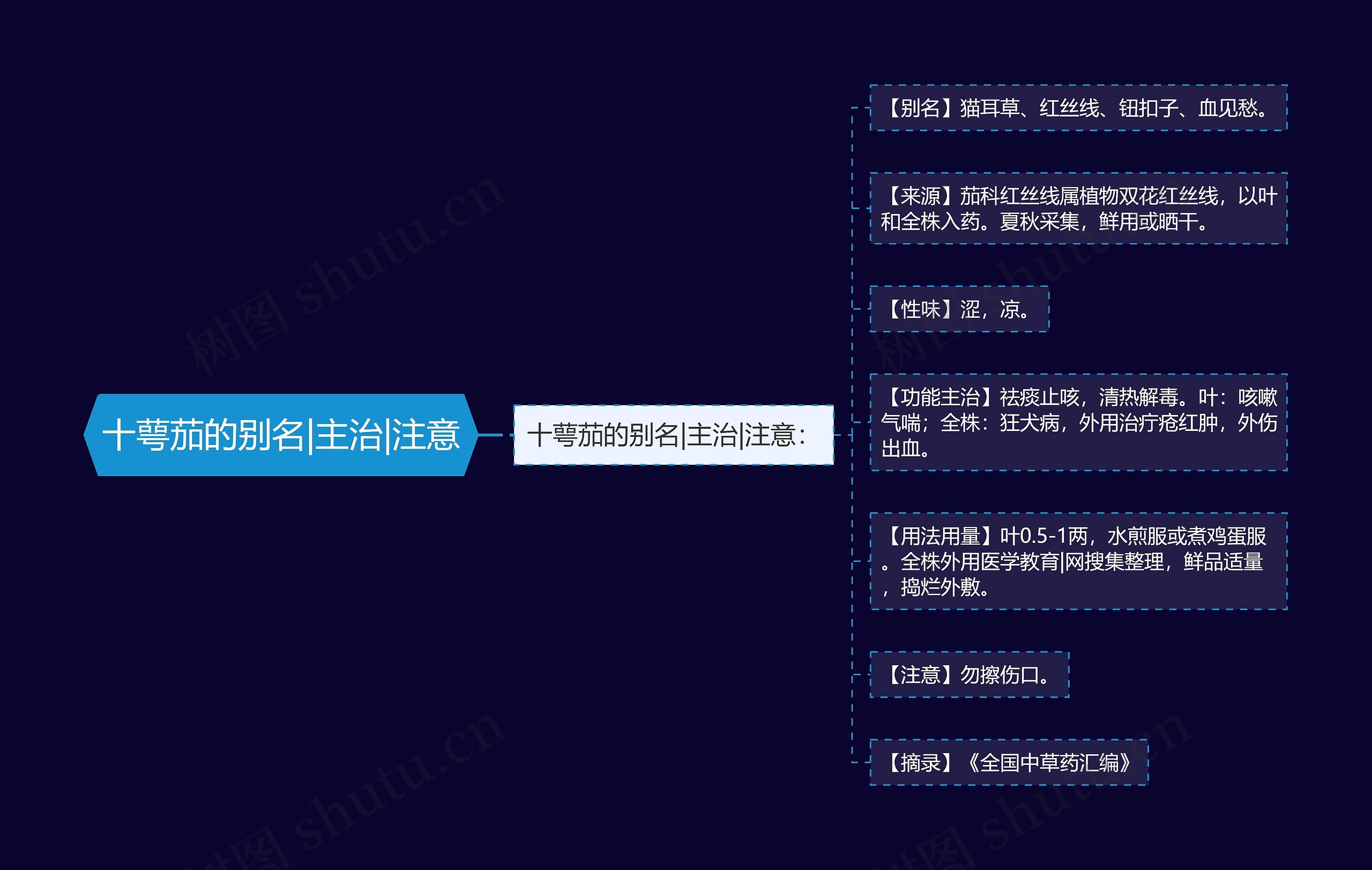 十萼茄的别名|主治|注意 十萼茄的别名|主治|注意