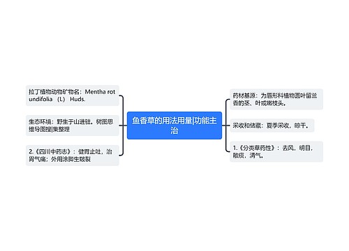 鱼香草的用法用量|功能主治