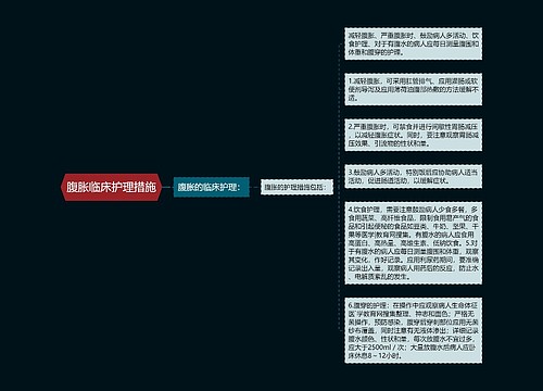 腹胀临床护理措施