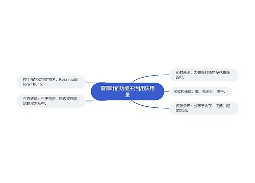 蔷薇叶的功能主治|用法用量