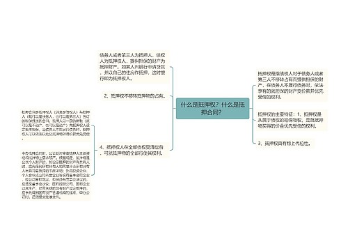 什么是抵押权？什么是抵押合同？