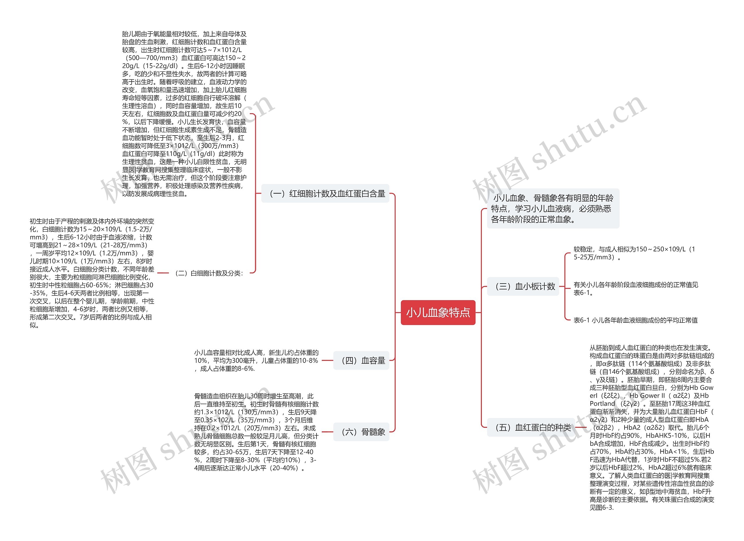 小儿血象特点 小儿血象特点