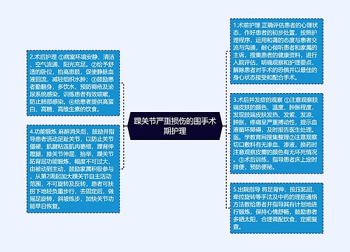 踝关节严重损伤的围手术期护理