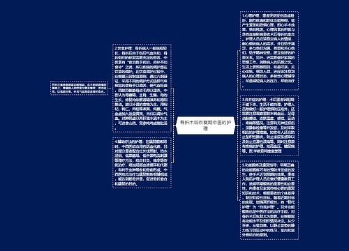 骨折术后恢复期中医的护理