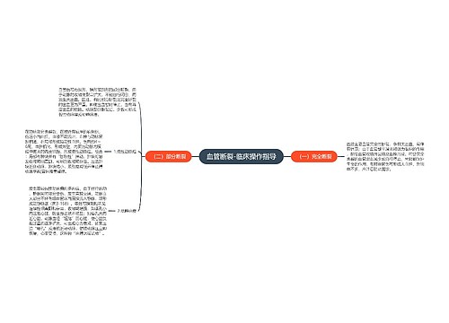 血管断裂-临床操作指导