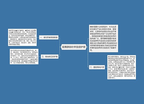 留置静脉针并发症护理