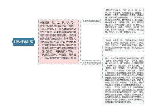 浅谈情志护理