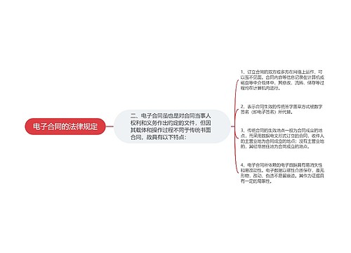 电子合同的法律规定