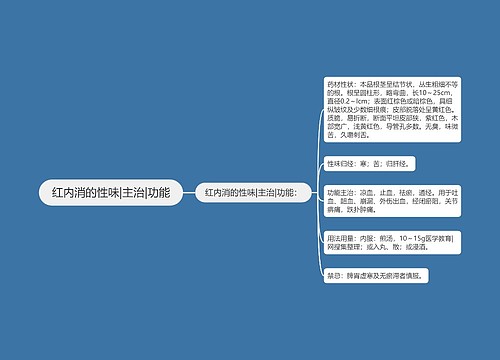 红内消的性味|主治|功能