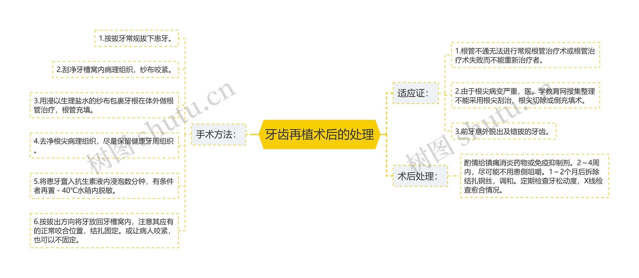 牙齿再植术后的处理