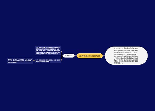 血清铁蛋白实验室检查