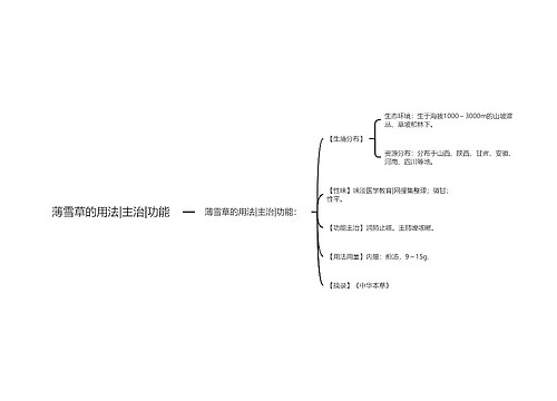 薄雪草的用法|主治|功能