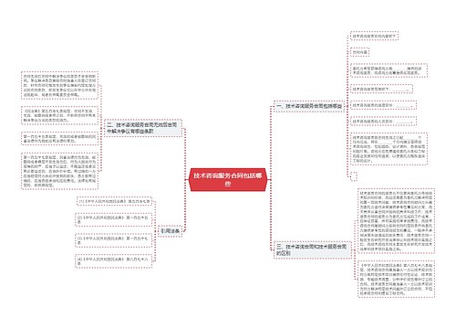 技术咨询服务合同包括哪些