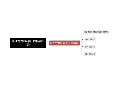 缺铁性贫血治疗-内科学指导