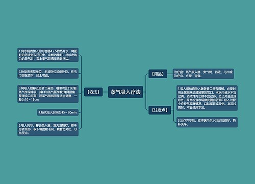 蒸气吸入疗法