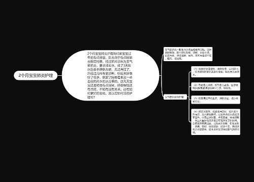 2个月宝宝肺炎护理