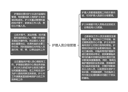 护理人员分级管理