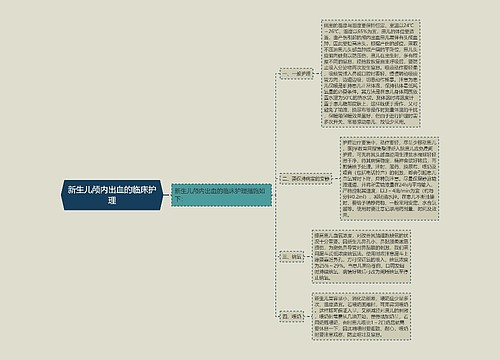 新生儿颅内出血的临床护理