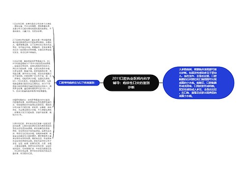 2011口腔执业医师内科学辅导：疱疹性口炎的鉴别诊断