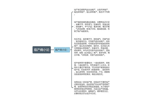 临产病小论