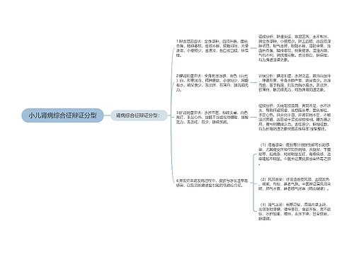 小儿肾病综合征辩证分型