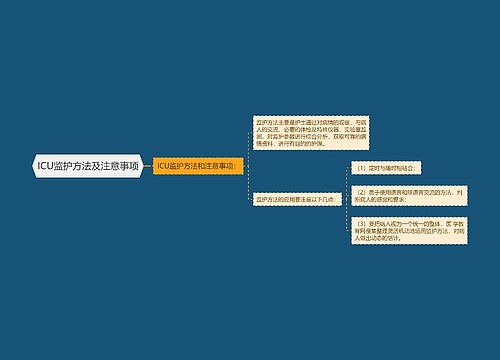 ICU监护方法及注意事项