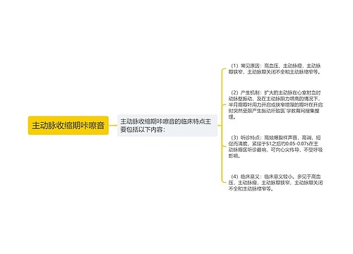 主动脉收缩期咔嚓音