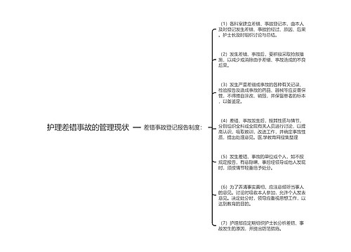 护理差错事故的管理现状