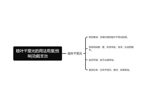 糙叶千里光的用法用量|性味|功能主治