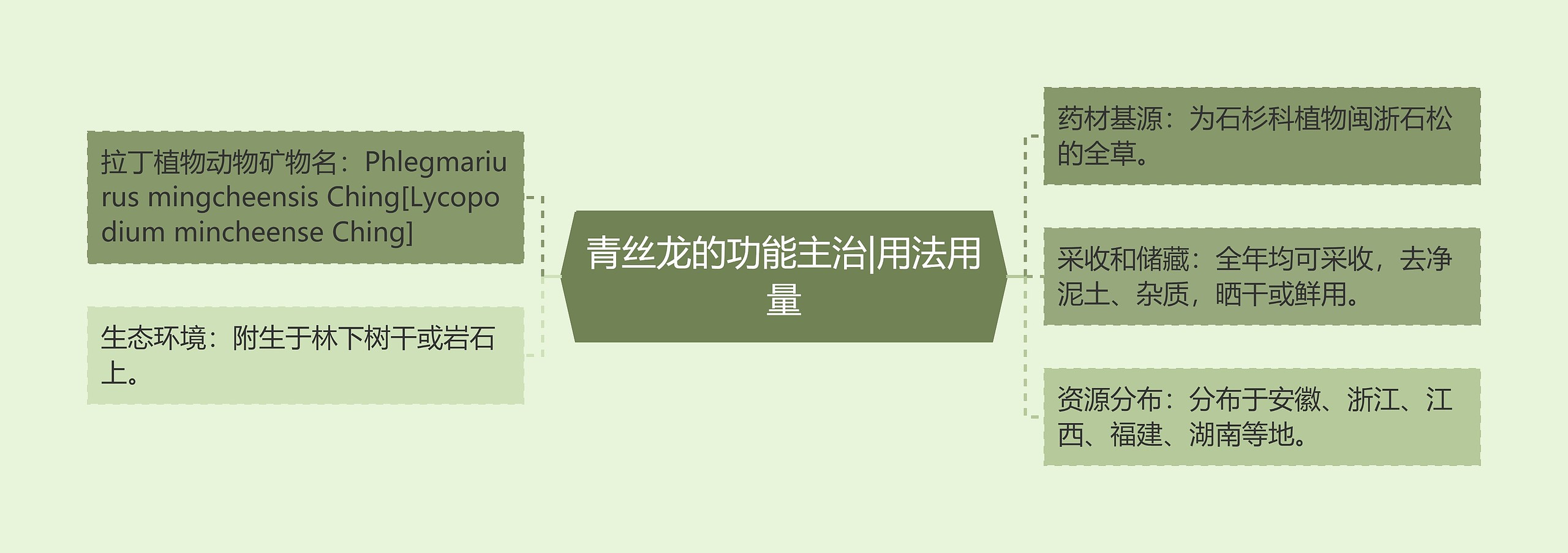 青丝龙的功能主治|用法用量
