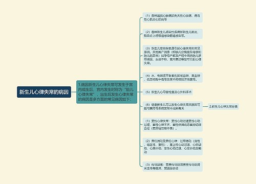 新生儿心律失常的病因