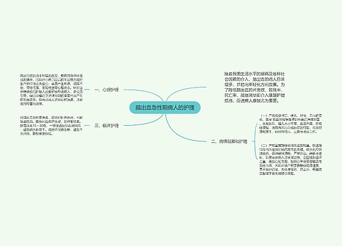 脑出血急性期病人的护理