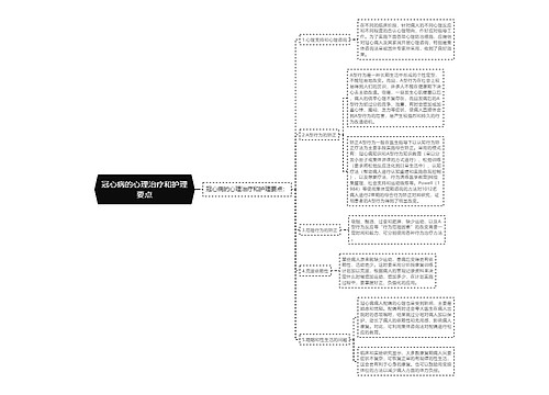 冠心病的心理治疗和护理要点