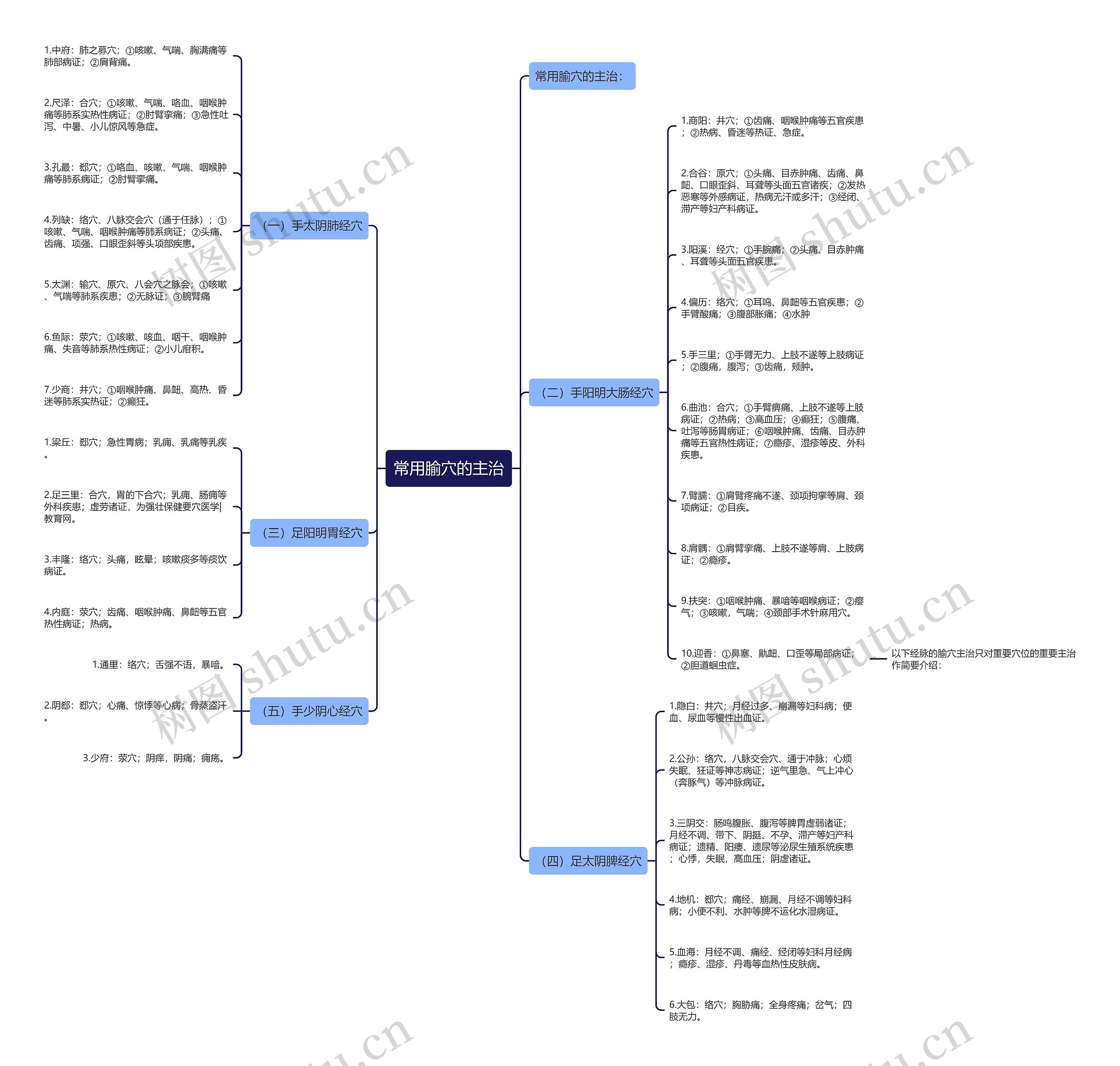 常用腧穴的主治 常用腧穴的主治