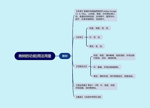 楸树的功能|用法用量