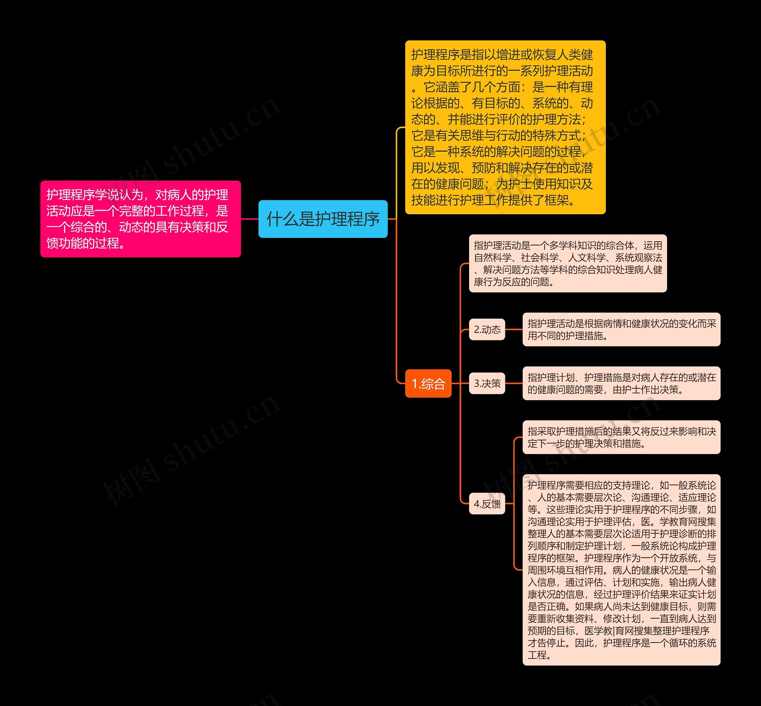 什么是护理程序思维导图