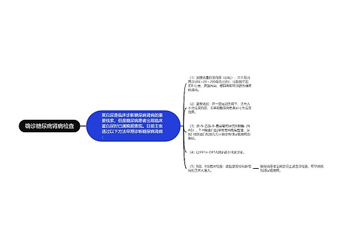 确诊糖尿病肾病检查