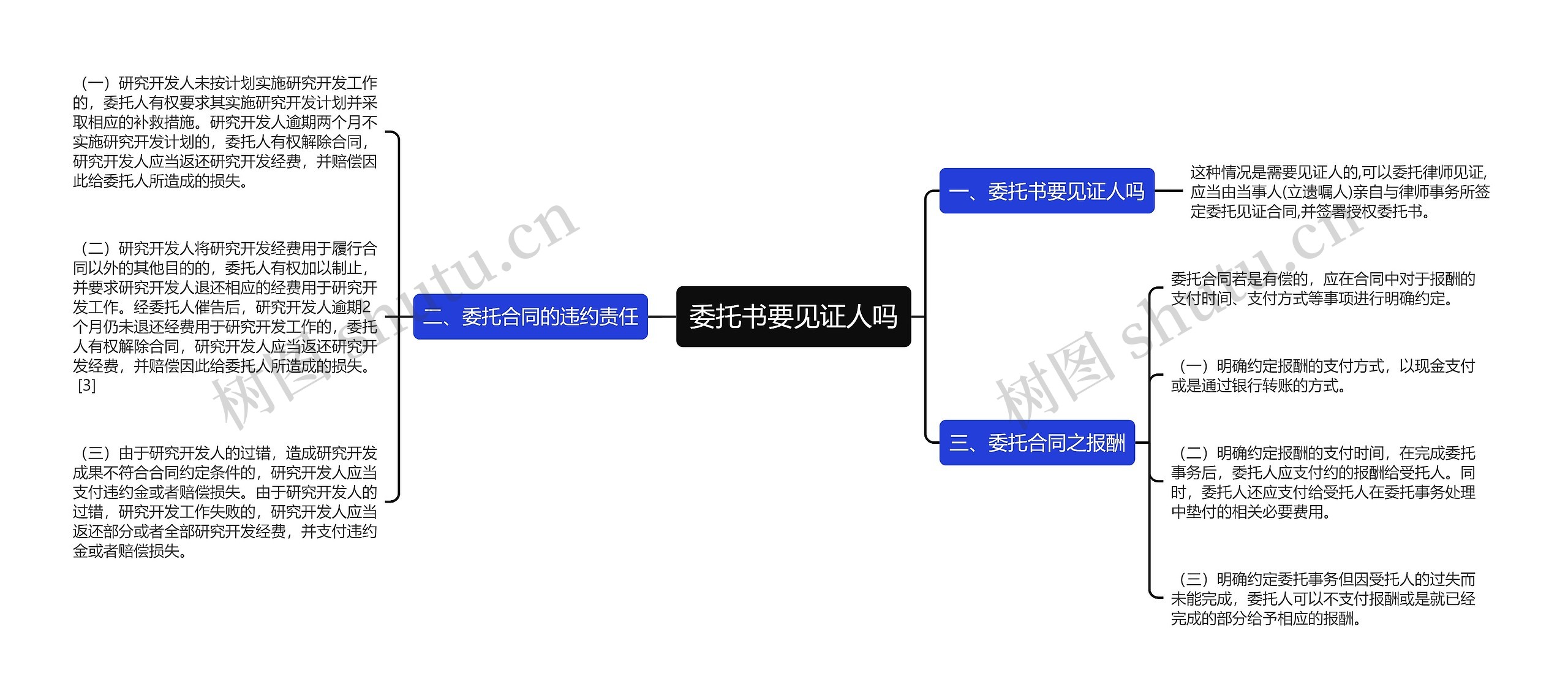 委托书要见证人吗思维导图