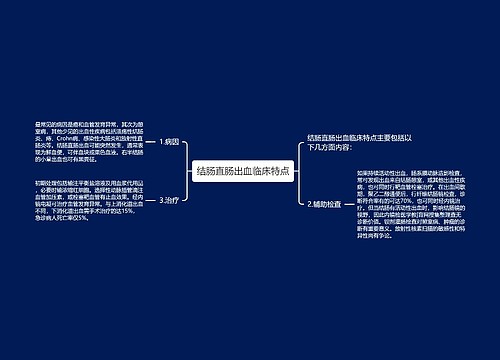 结肠直肠出血临床特点