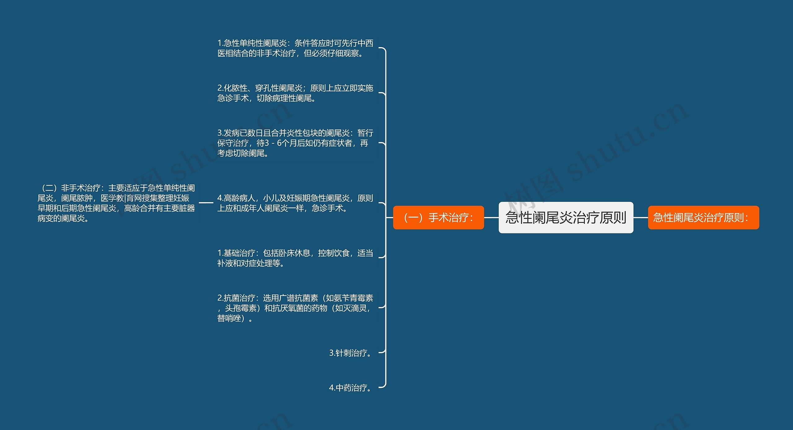 急性阑尾炎治疗原则 急性阑尾炎治疗原则