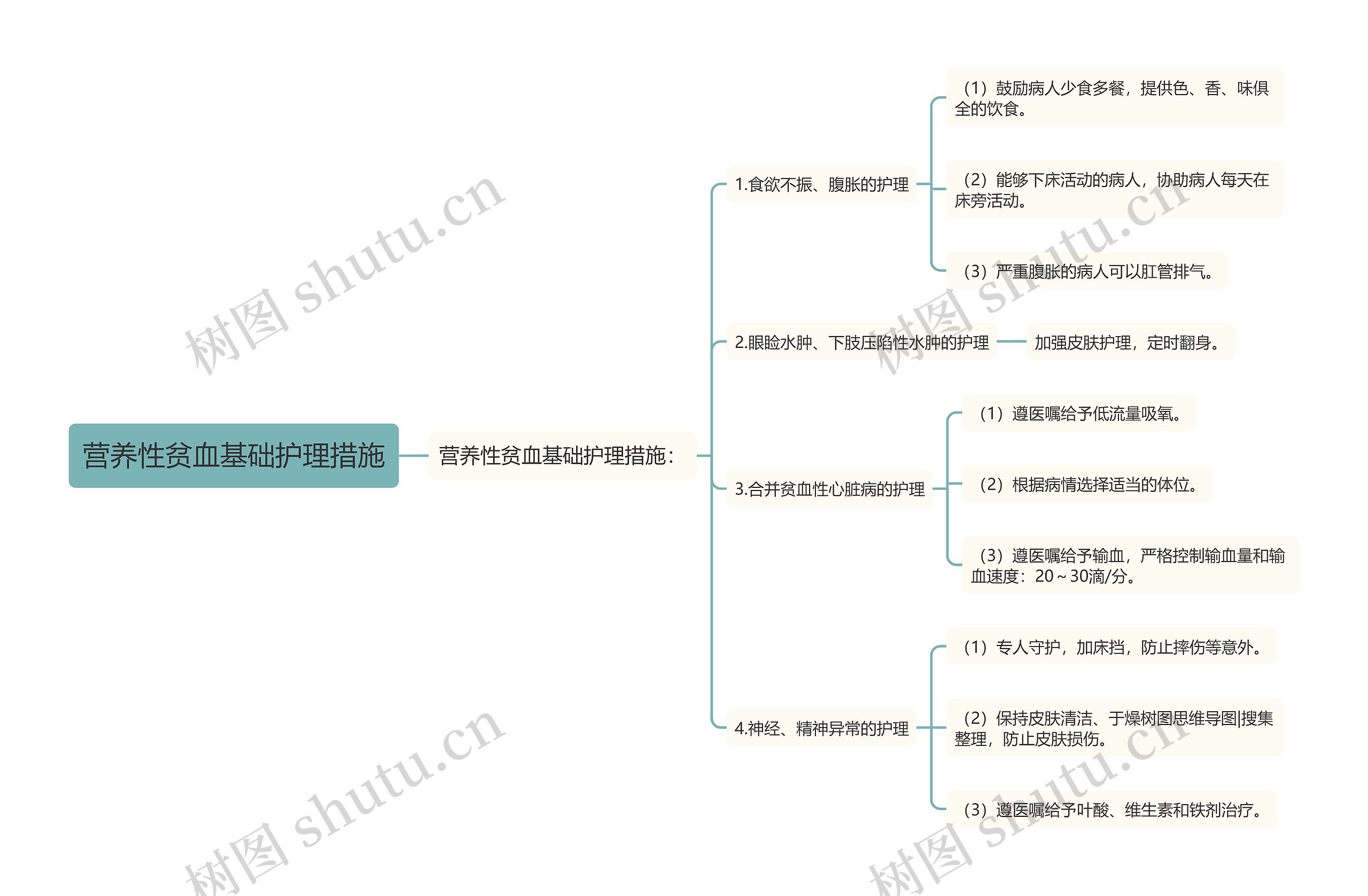 营养性贫血基础护理措施